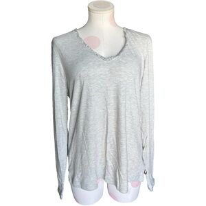NWT Tommy Hilfiger PJ Pajama Top - Gray Stripe - XL